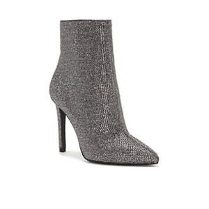 Jessica Simpson Pelina 2 Sparkle Booties Women's Gray Size 10 40